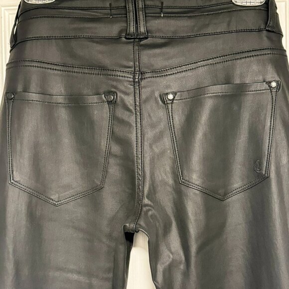 Rockin C Black Leather Flare pants, size 26 - Picture 6 of 7